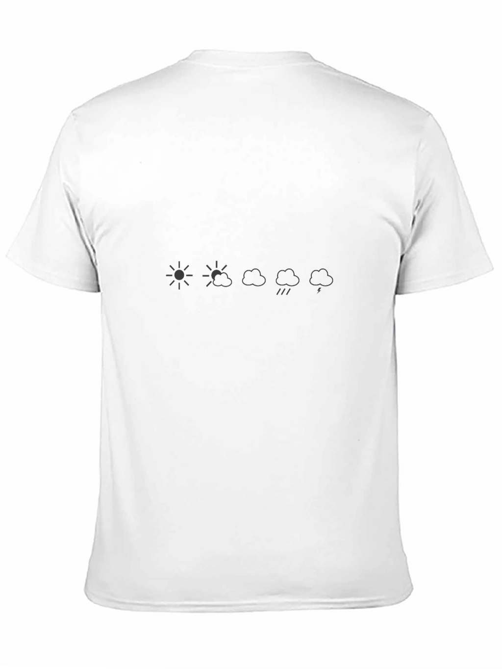 Weather Pattern Graphic Black Tee