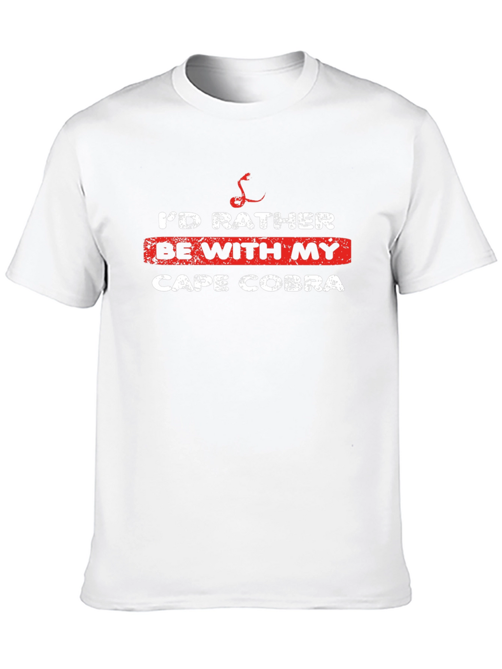 Cape Cobra T-Shirt - Id Rather Be With My
