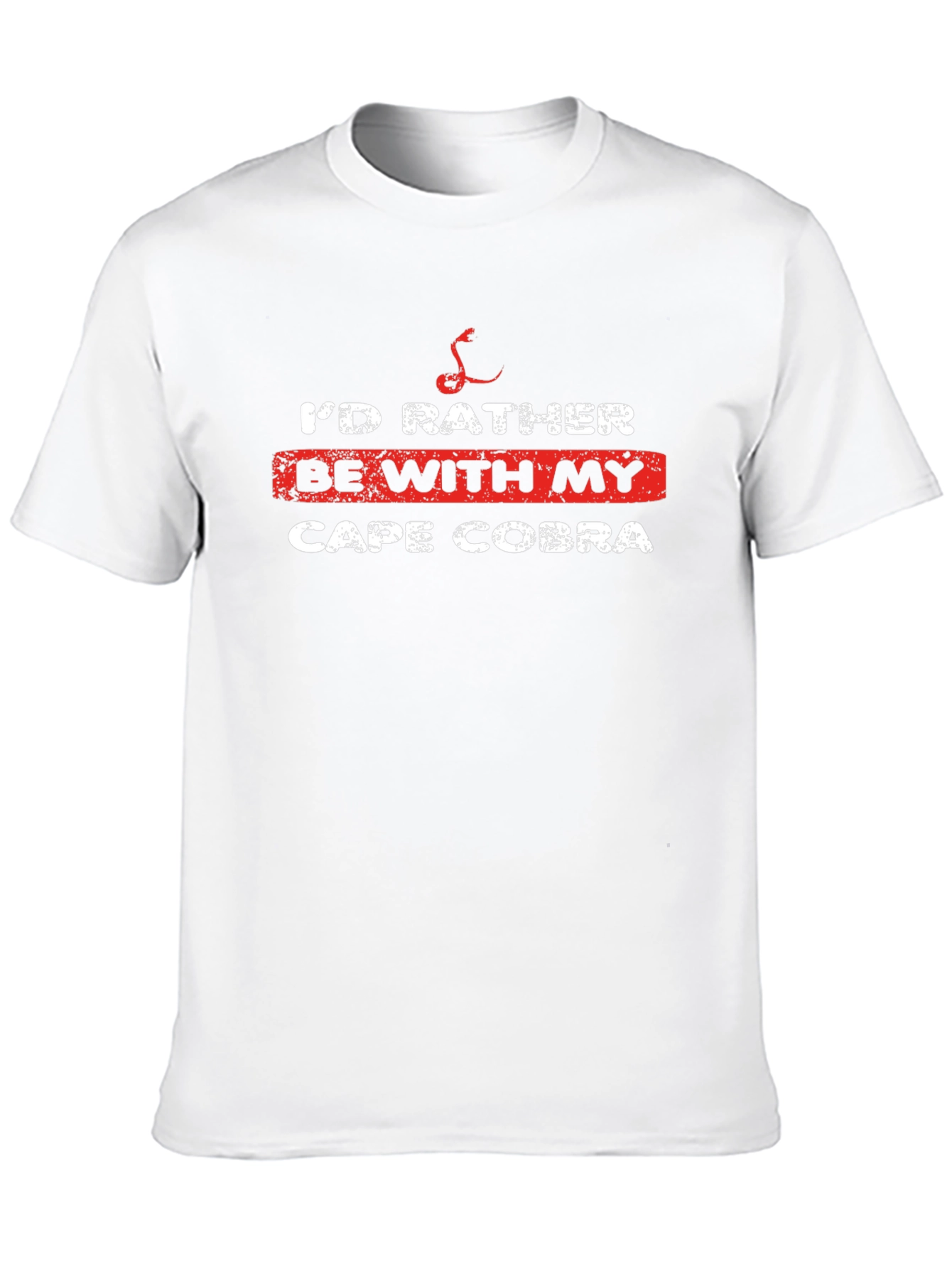 Cape Cobra T-Shirt - Id Rather Be With My