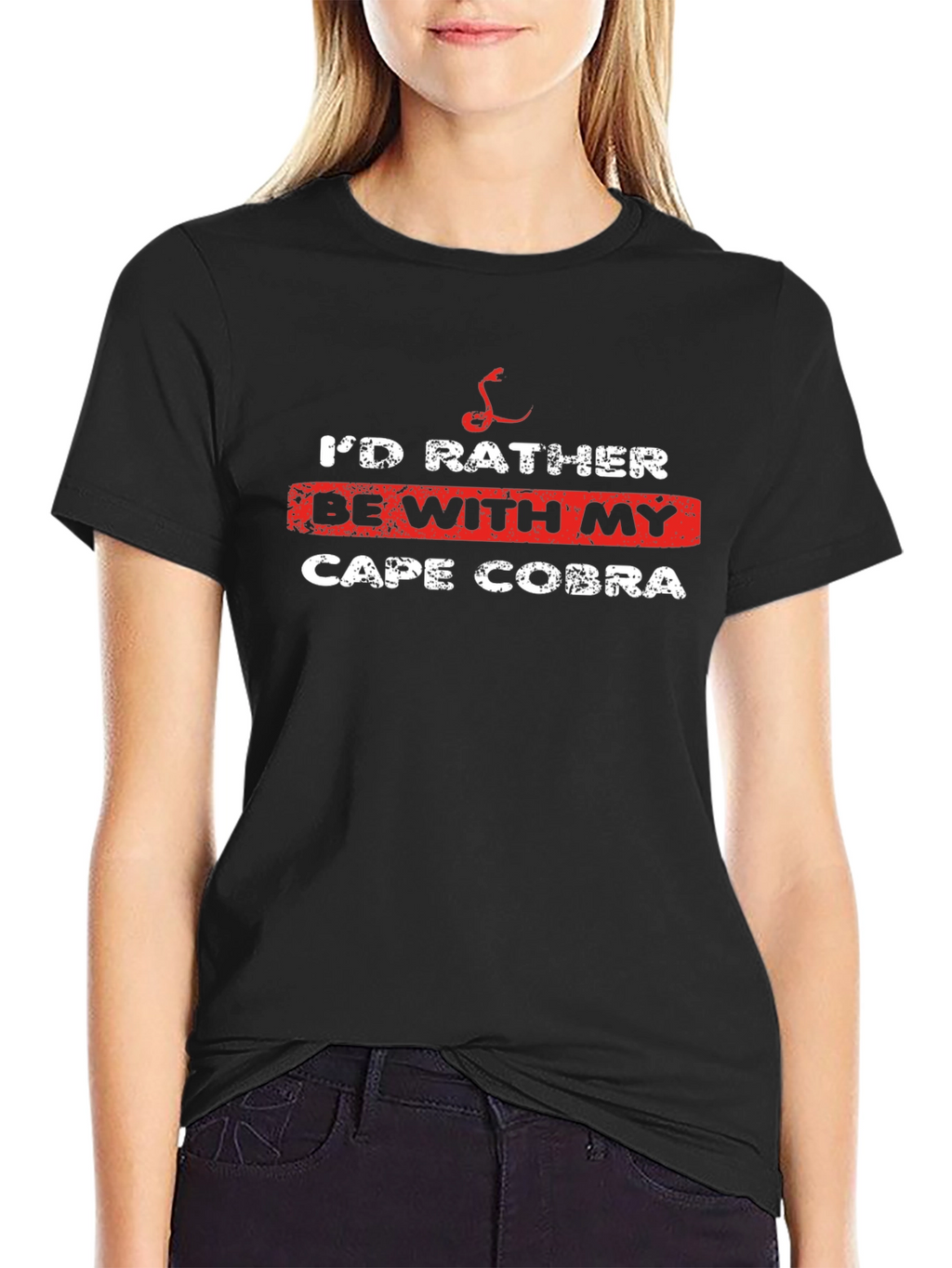 Cape Cobra T-Shirt - Id Rather Be With My