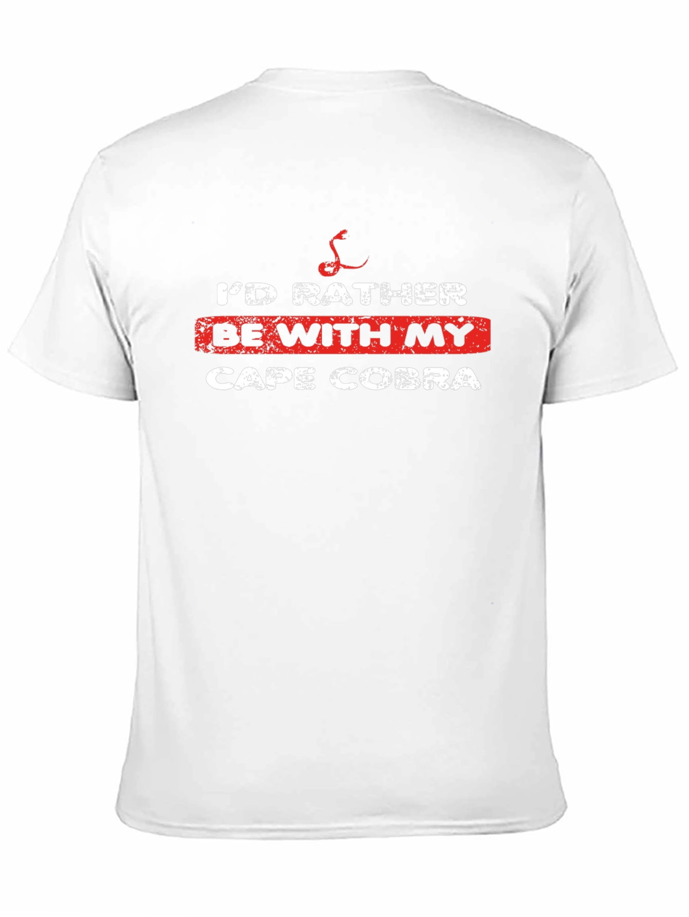 Cape Cobra T-Shirt - Id Rather Be With My