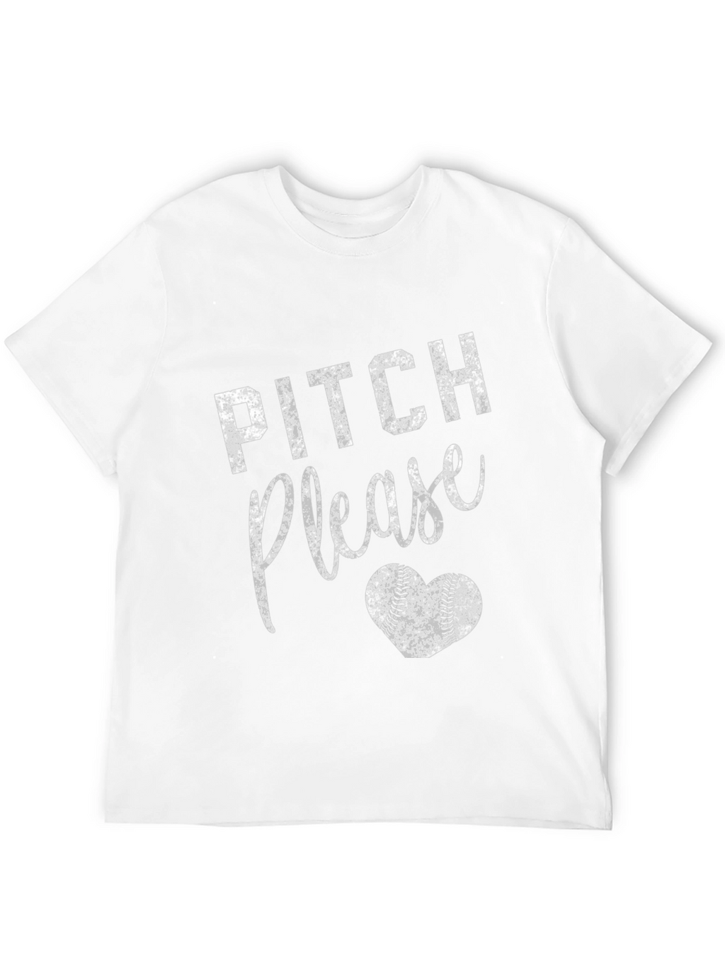Pitch Please Baseball Heart Graphic Tee