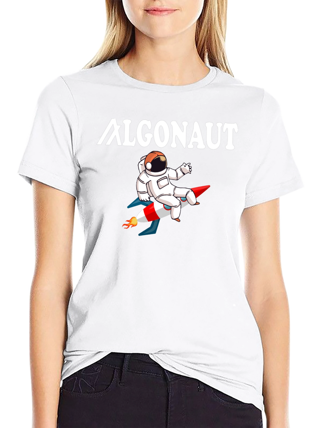 Algonaut Astronaut Rocket Graphic T-Shirt