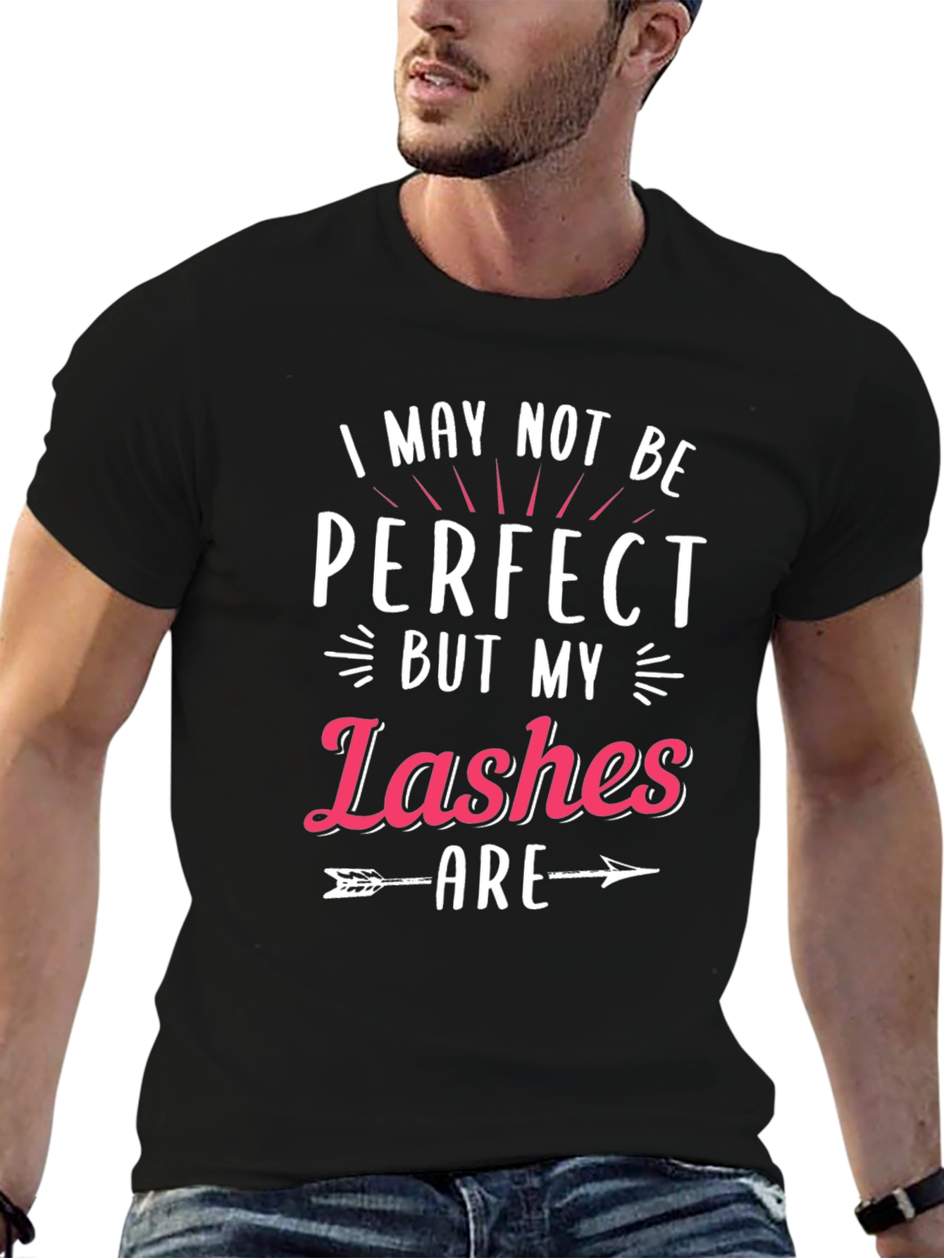 Perfect Lashes Graphic T-Shirt - Black
