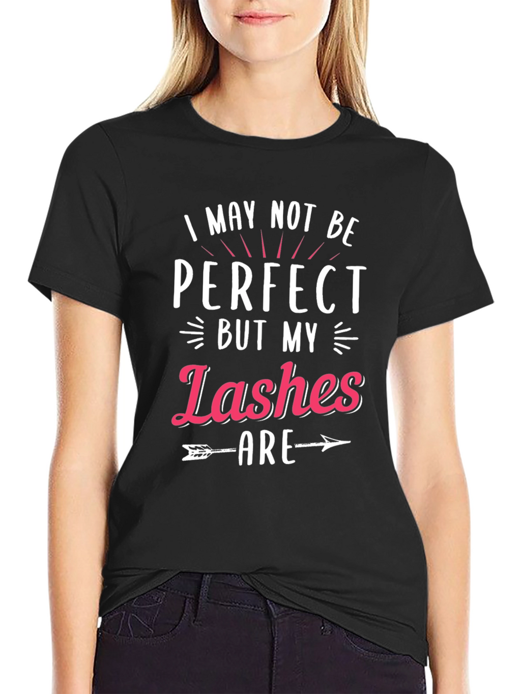 Perfect Lashes Graphic T-Shirt - Black