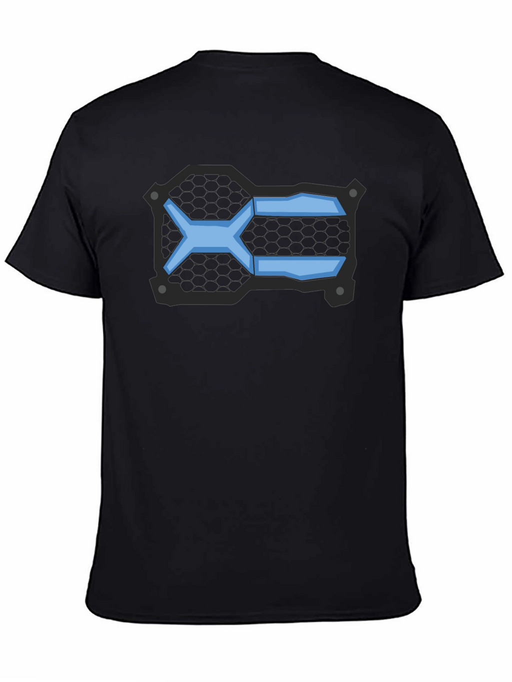 Geometric Blue Graphic T-Shirt