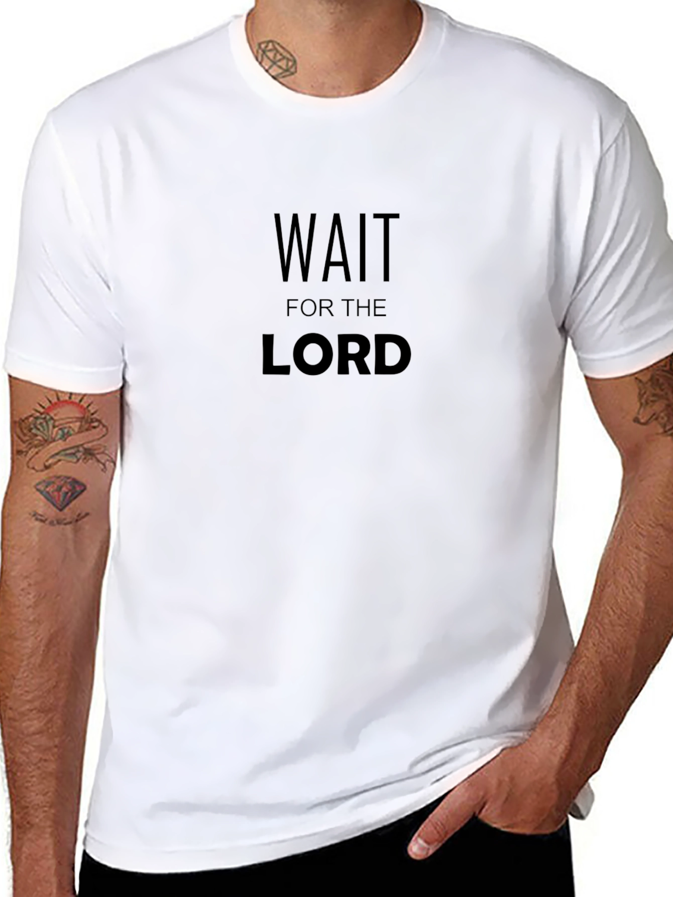 Wait for the Lord - Christian T-Shirt