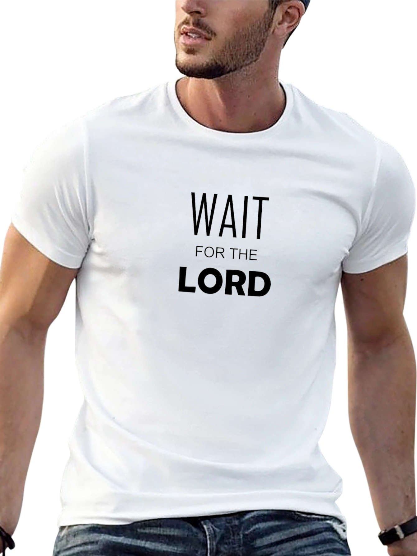 Wait for the Lord - Christian T-Shirt