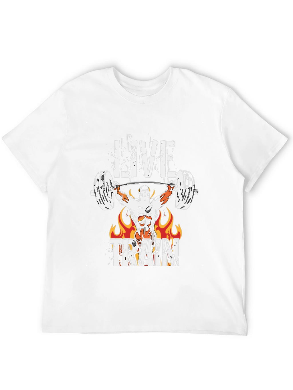 Live Train Graphic Tee - Fitness Motivation