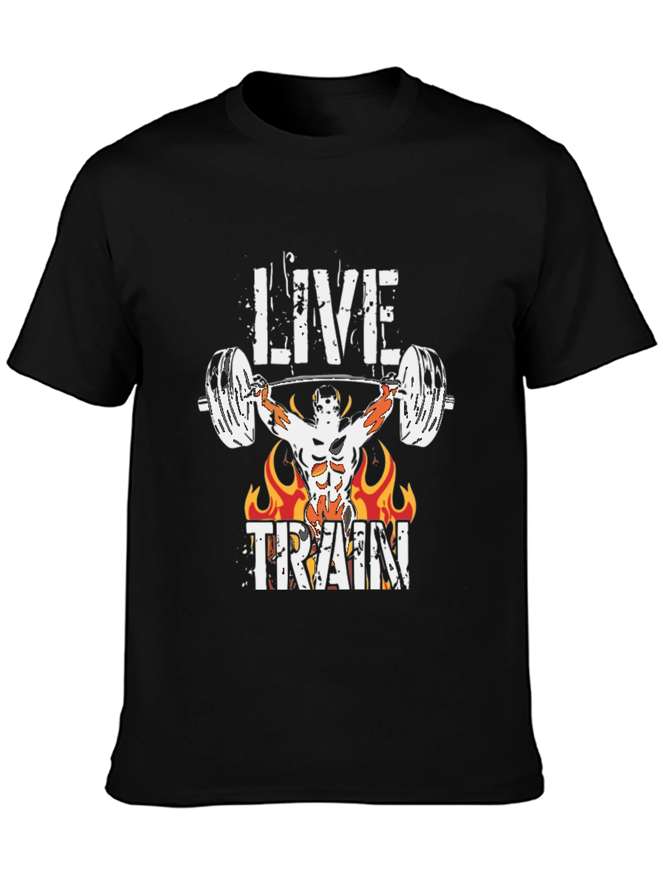 Live Train Graphic Tee - Fitness Motivation