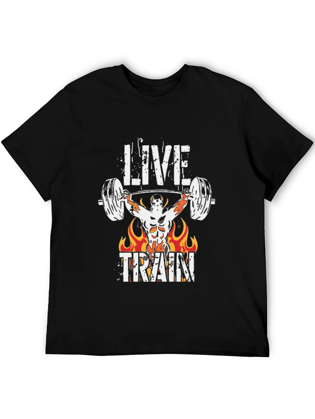 Live Train Graphic Tee - Fitness Motivation