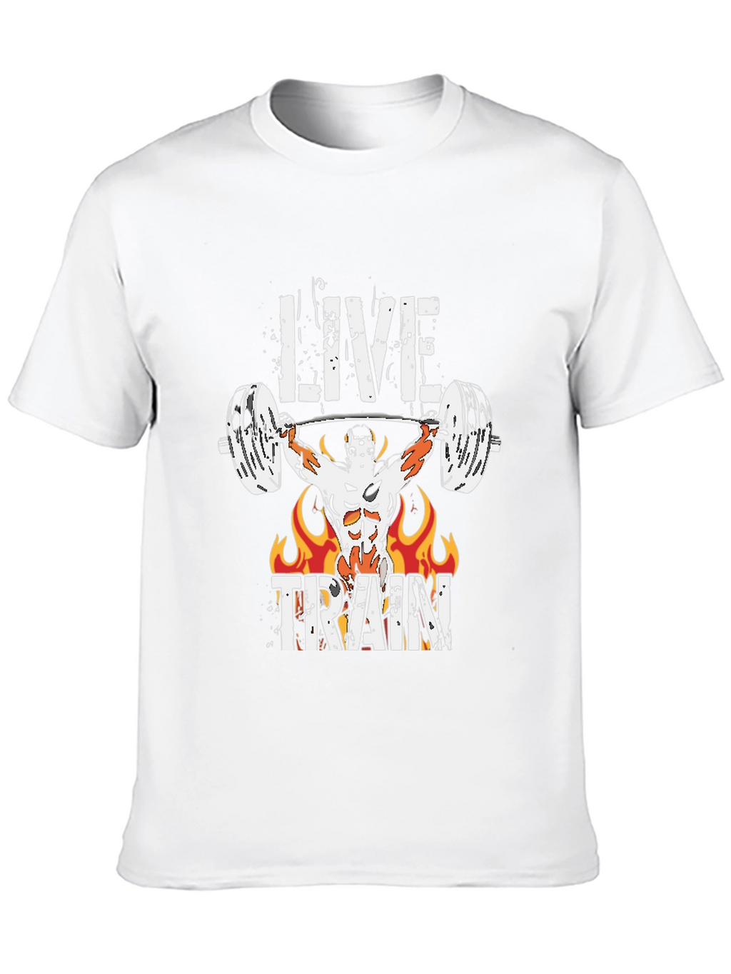 Live Train Graphic Tee - Fitness Motivation