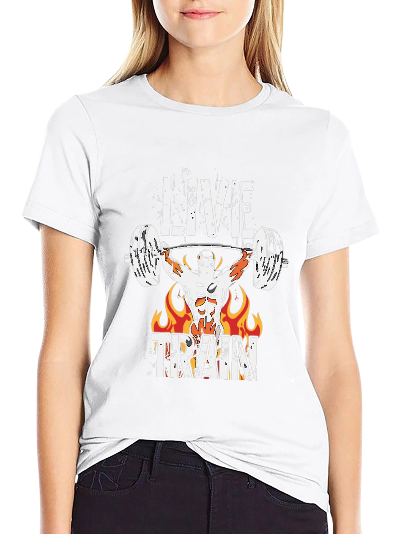 Live Train Graphic Tee - Fitness Motivation
