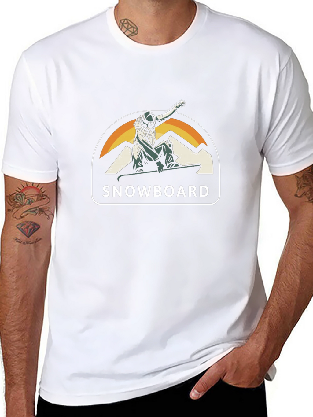 Snowboard Graphic Tee - Cool Winter Sports Shirt