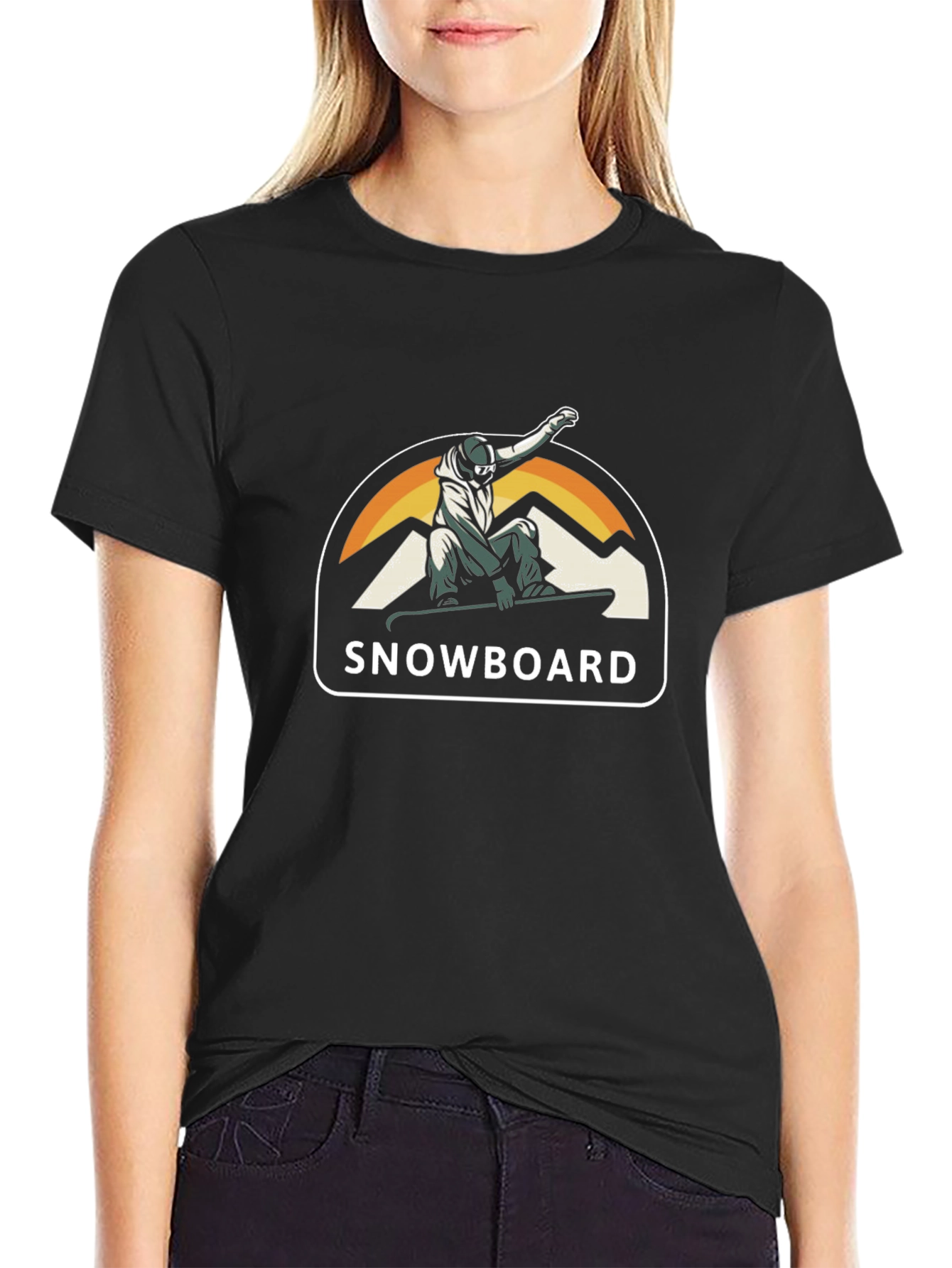 Snowboard Graphic Tee - Cool Winter Sports Shirt