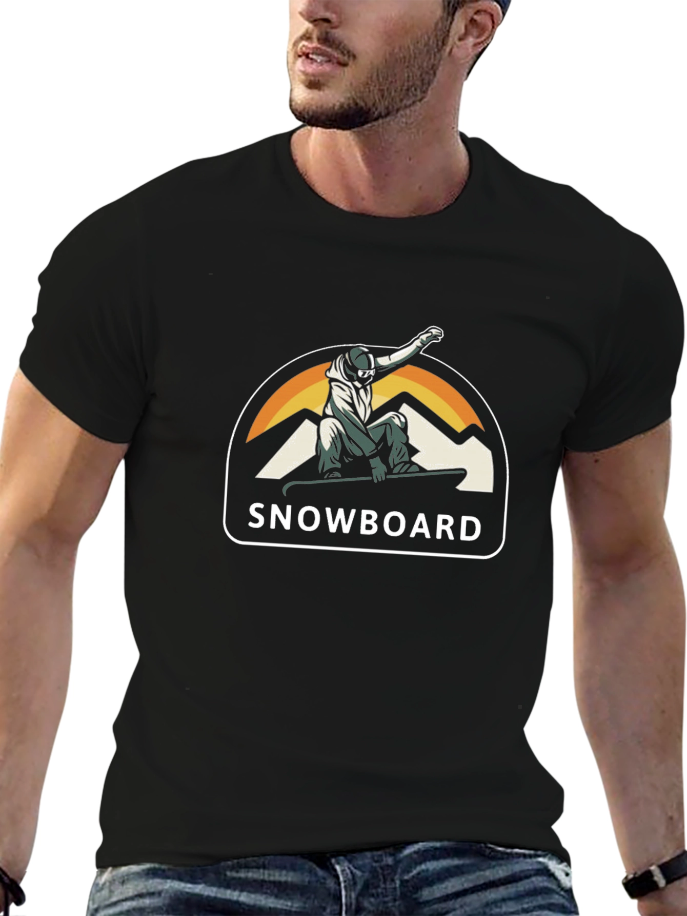 Snowboard Graphic Tee - Cool Winter Sports Shirt