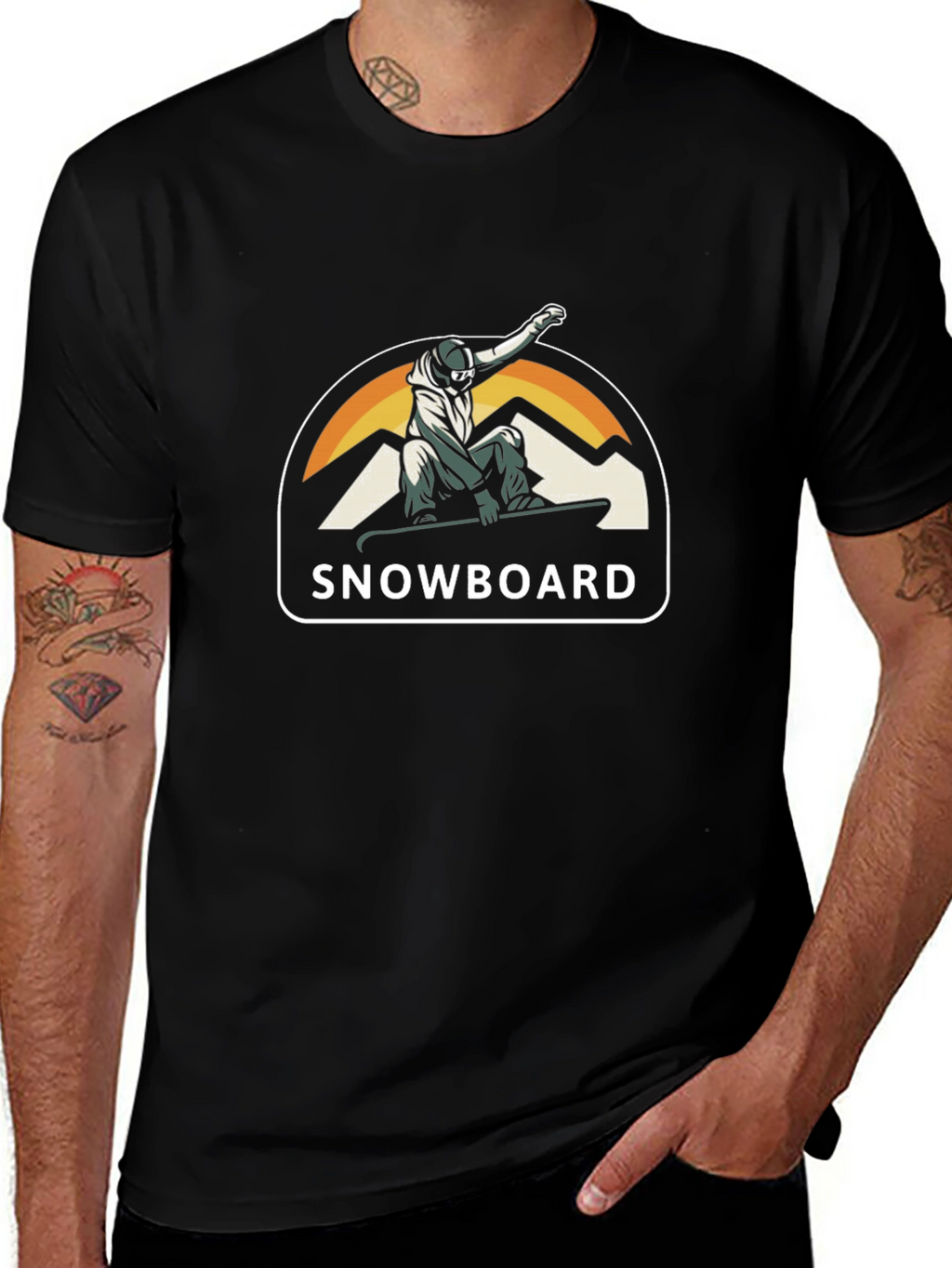 Snowboard Graphic Tee - Cool Winter Sports Shirt
