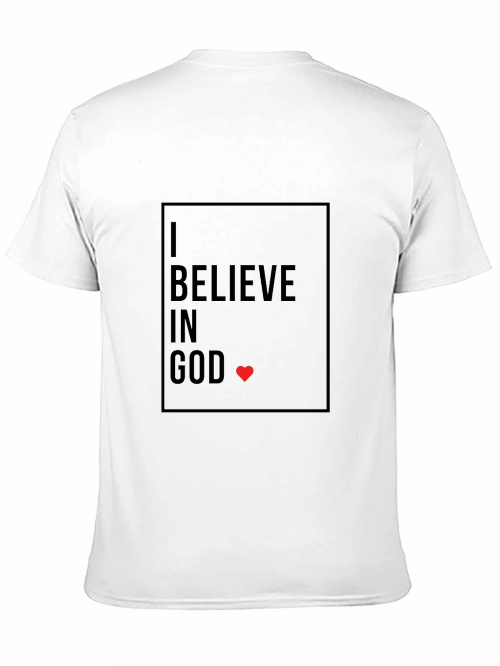 I Believe in God T-Shirt - Black Graphic Print