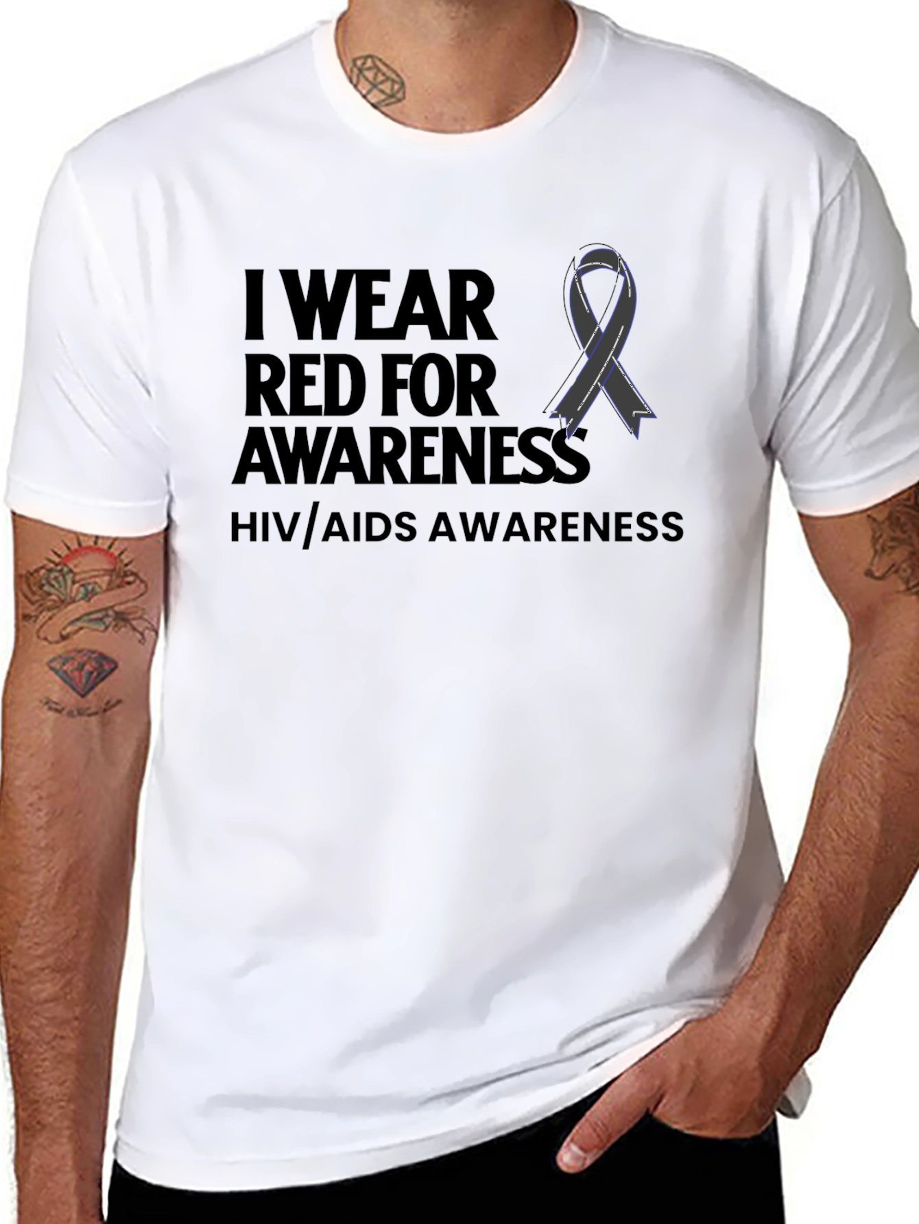 HIV/AIDS Awareness Ribbon T-Shirt