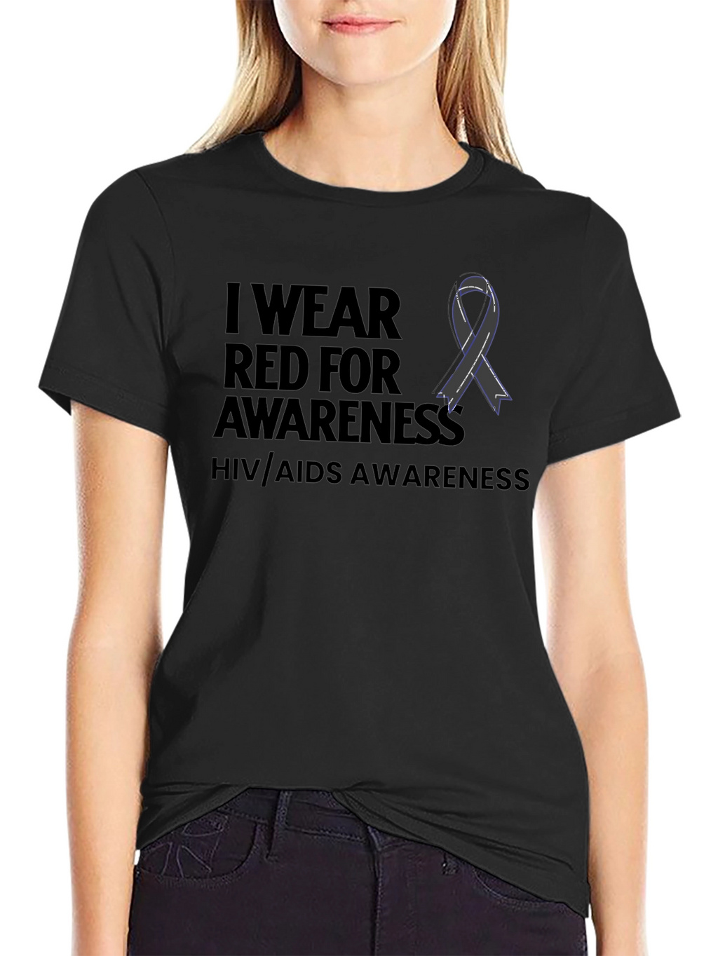 HIV/AIDS Awareness Ribbon T-Shirt