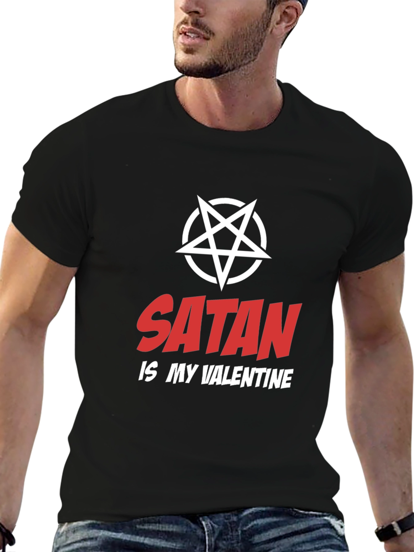Satan is My Valentine T-Shirt - Dark Humor Graphic Tee