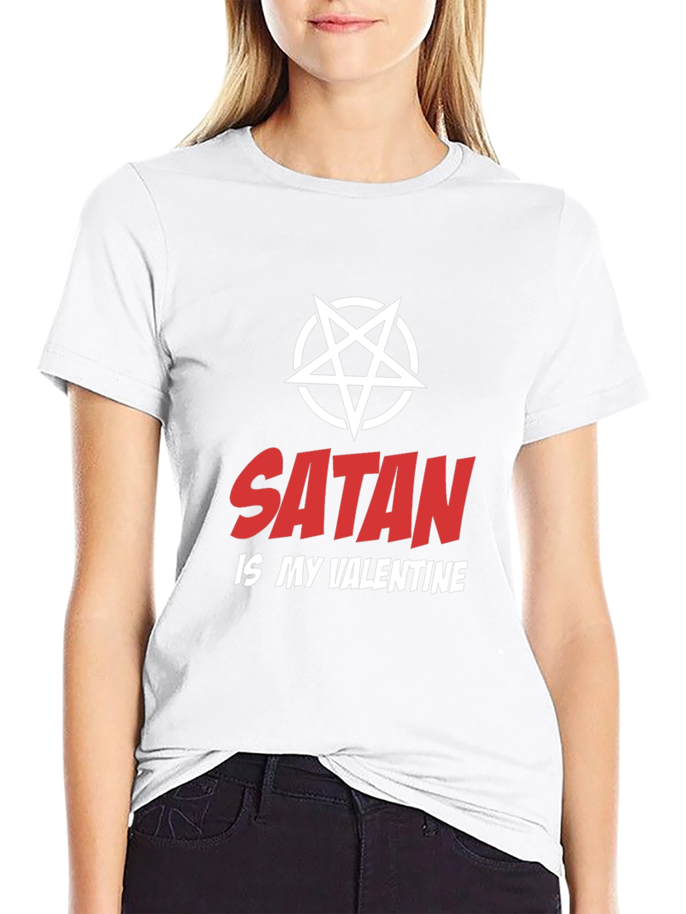 Satan is My Valentine T-Shirt - Dark Humor Graphic Tee