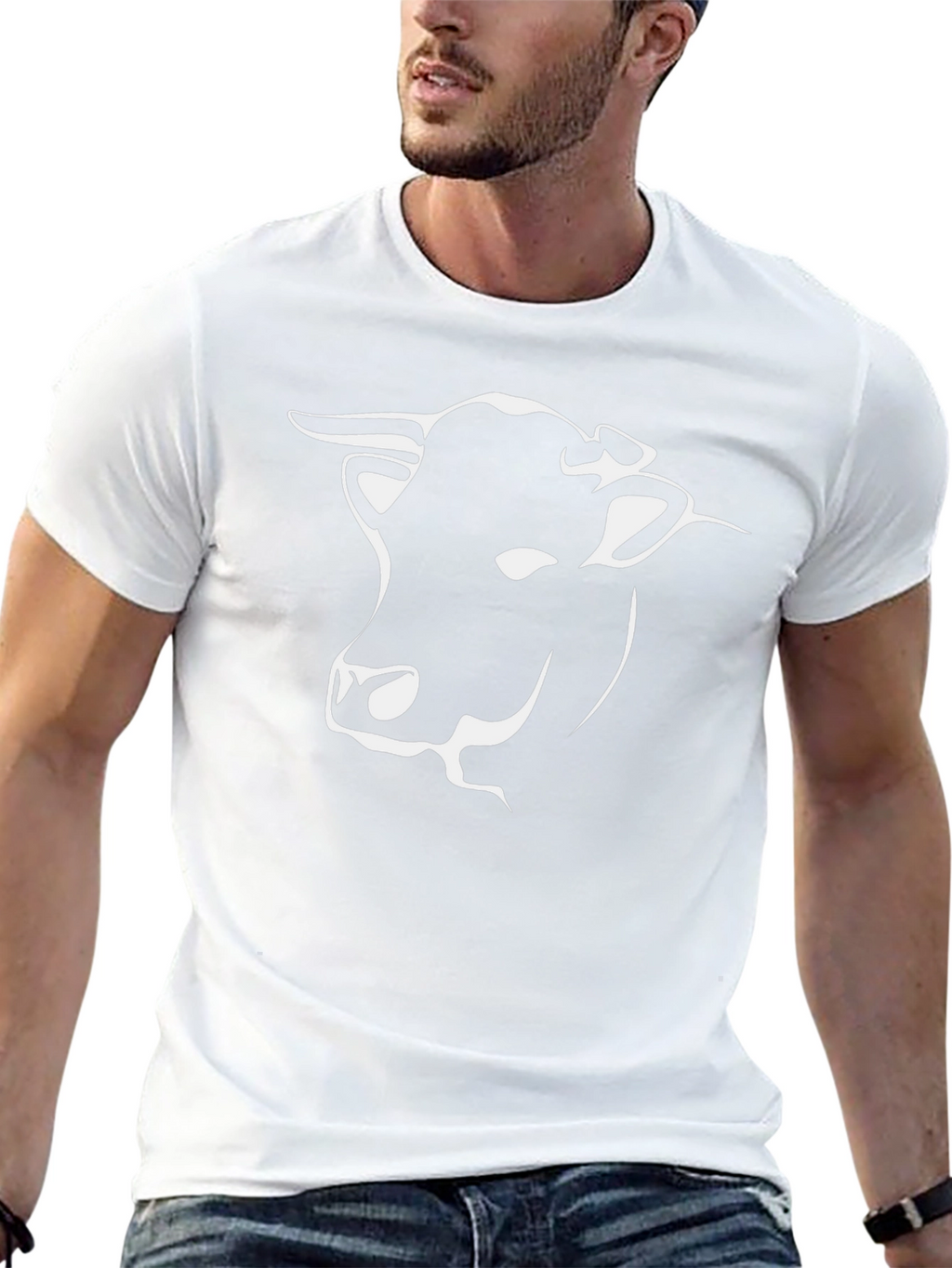 Cool Bull Graphic Tee - Black Cotton T-Shirt