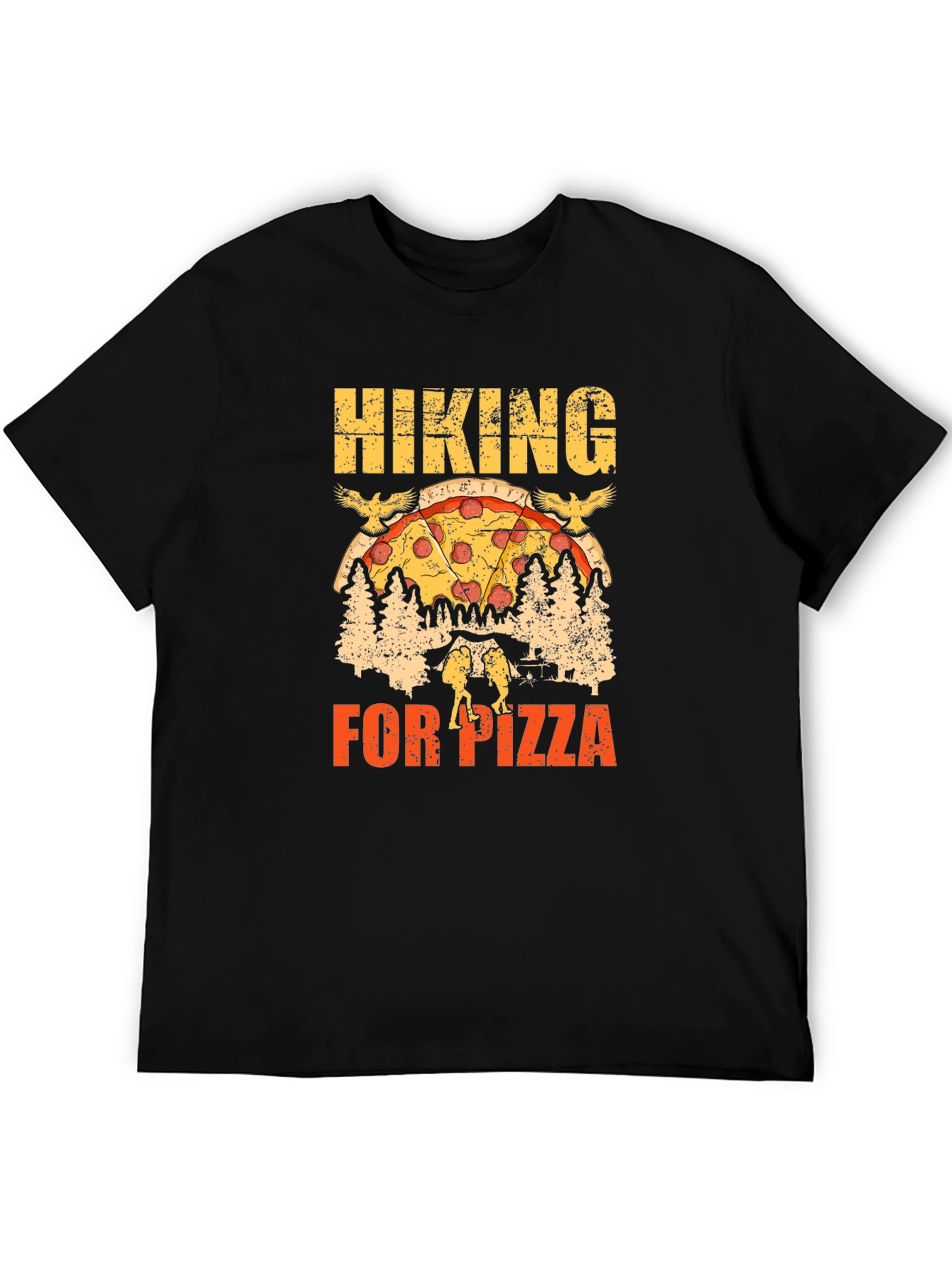 Hiking for Pizza Graphic Tee - Unisex