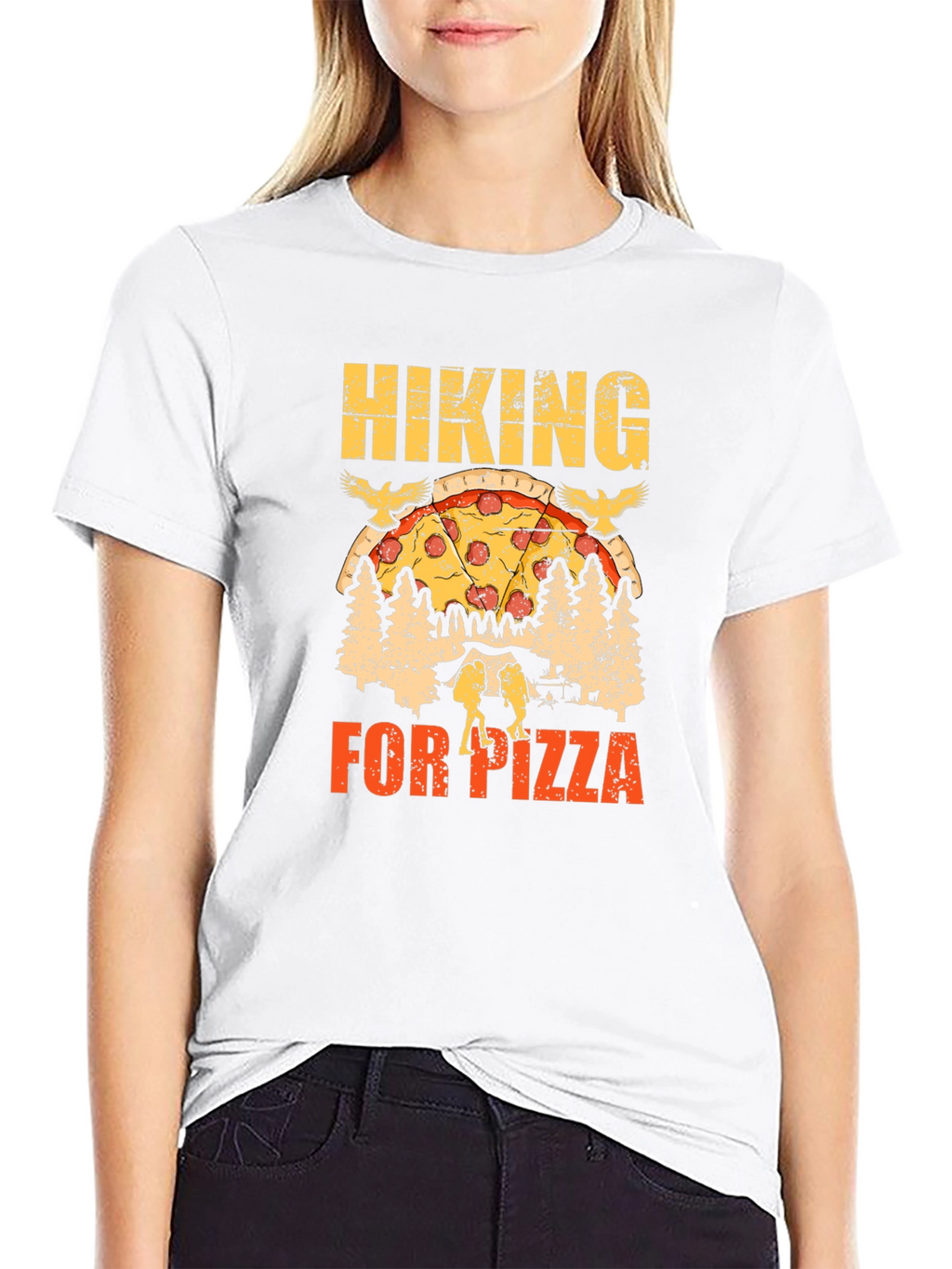 Hiking for Pizza Graphic Tee - Unisex