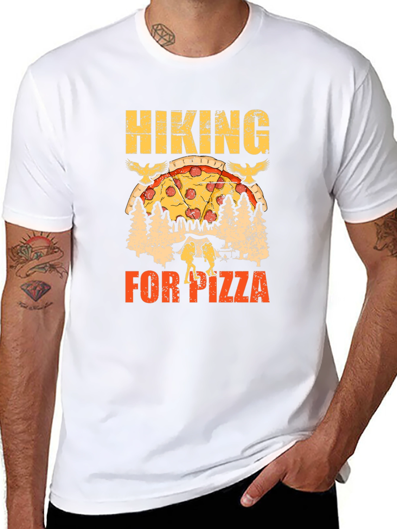 Hiking for Pizza Graphic Tee - Unisex