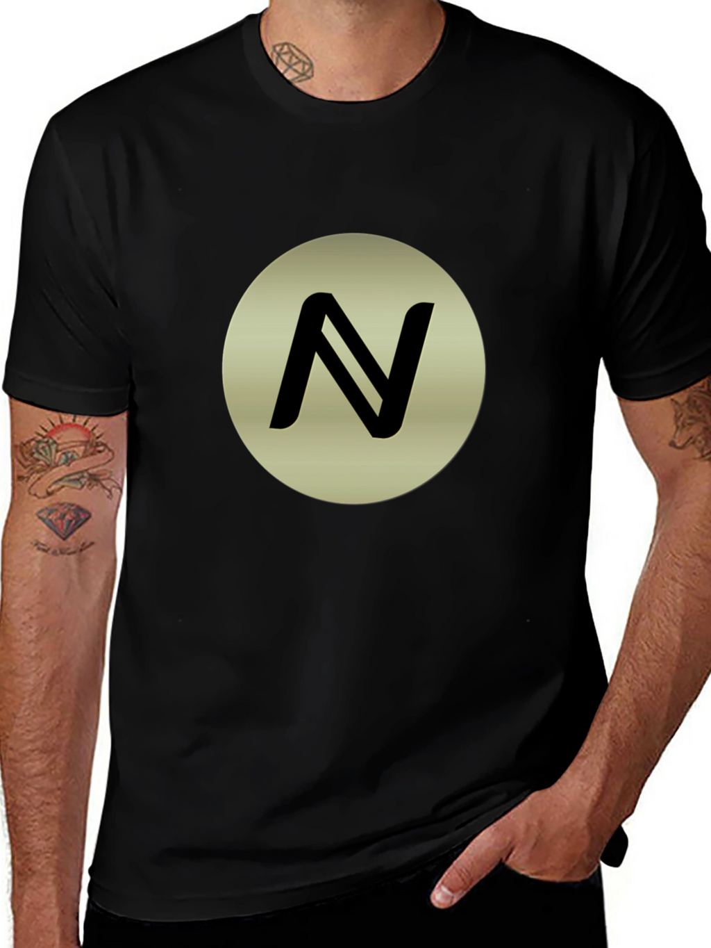 Black Tee with N Logo
