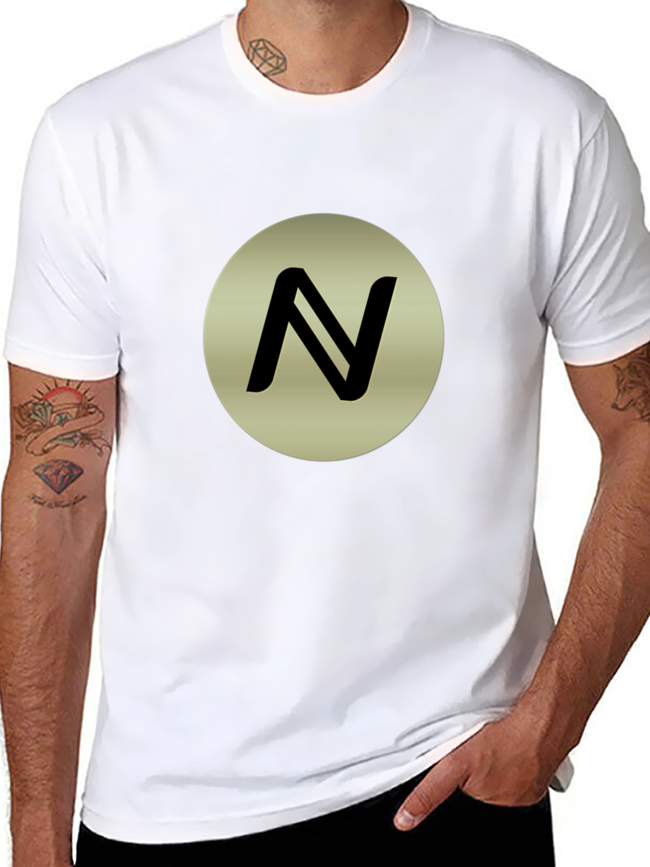 Black Tee with N Logo