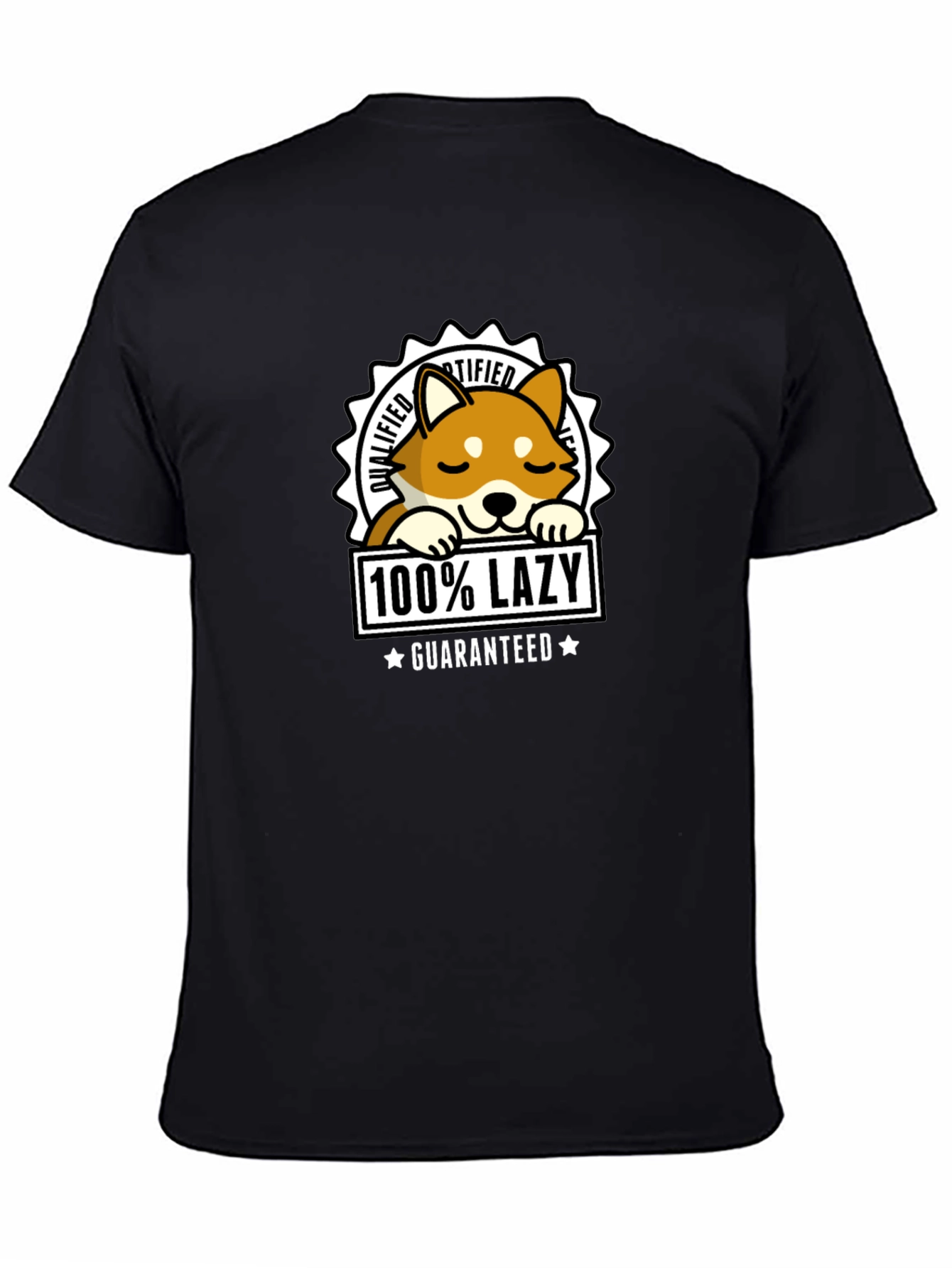 100% Lazy Shiba Inu T-Shirt - Guaranteed Comfort