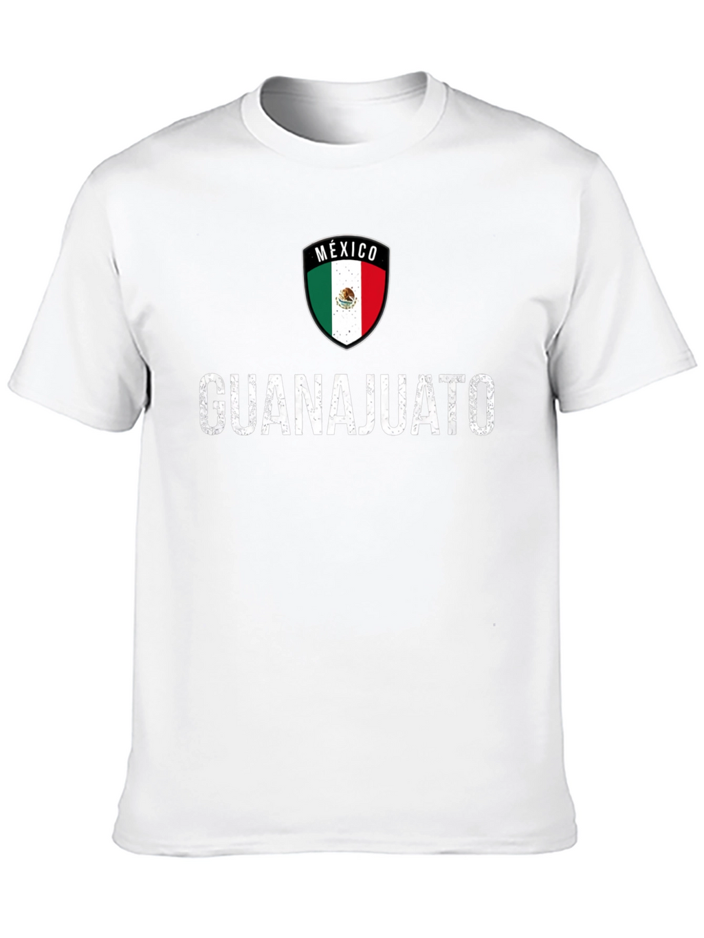 Guanajuato Mexico Flag Crest Black T-Shirt