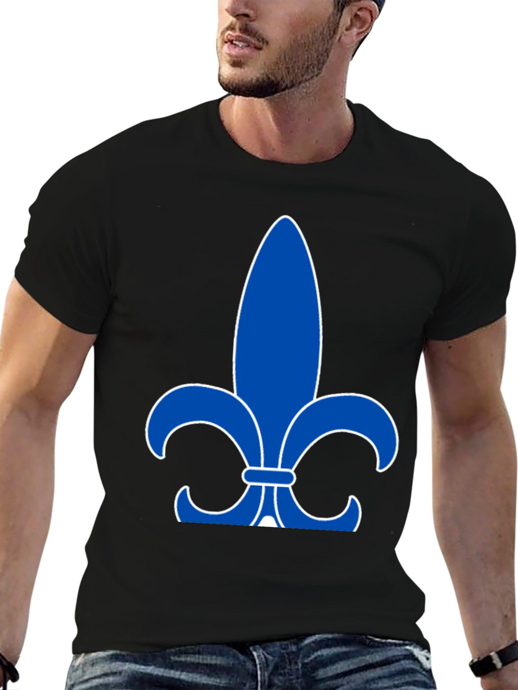 Fleur-de-Lis Graphic Black T-Shirt