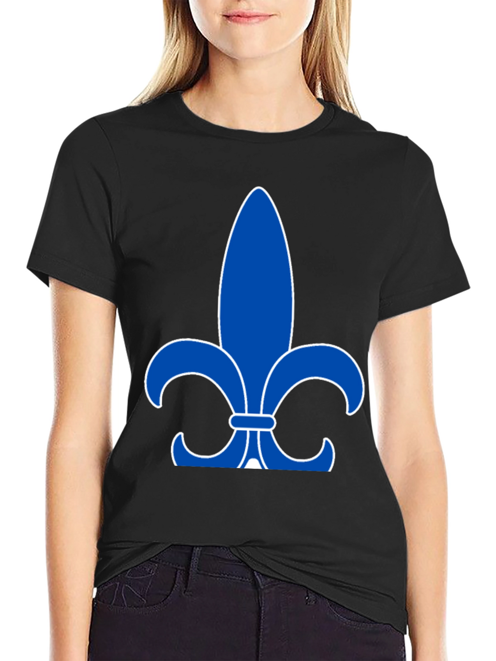 Fleur-de-Lis Graphic Black T-Shirt