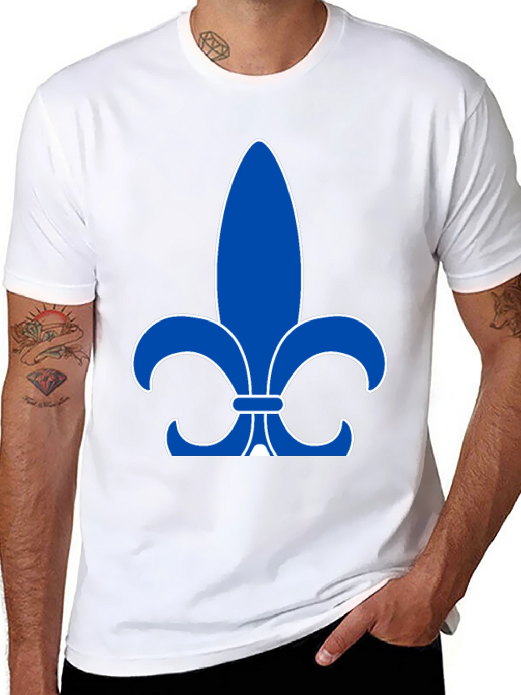 Fleur-de-Lis Graphic Black T-Shirt