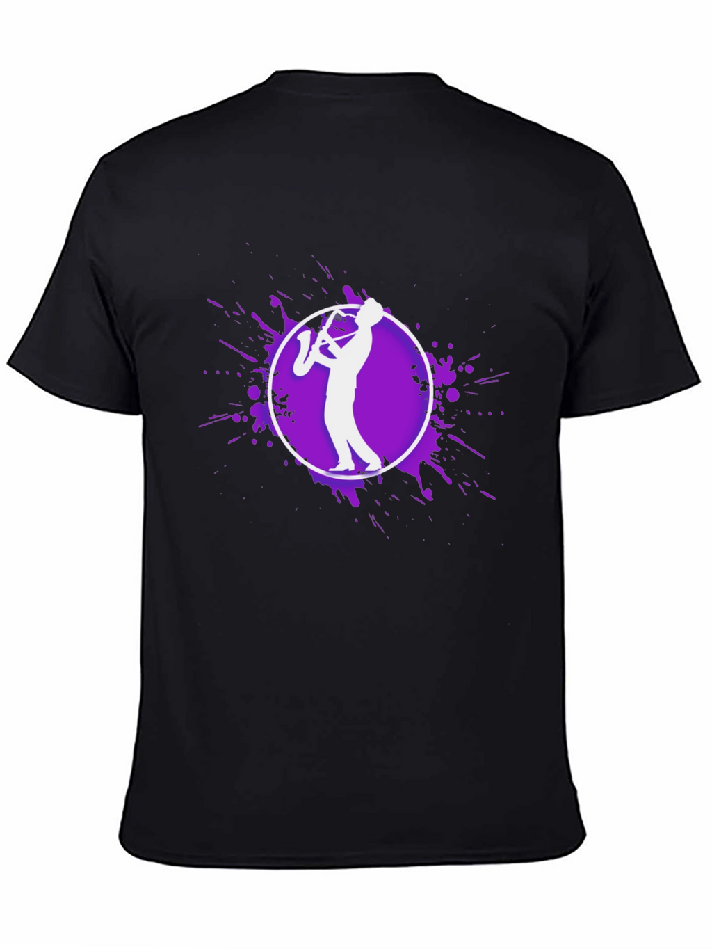 Saxophone Player Graphic Tee - Black