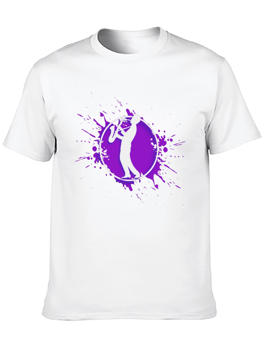Saxophone Player Graphic Tee - Black