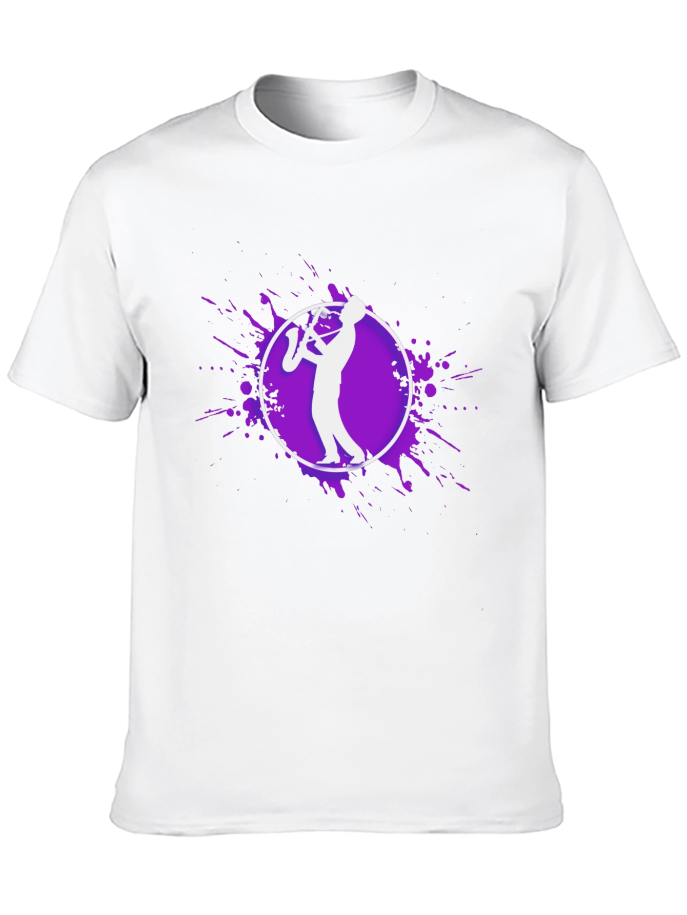 Saxophone Player Graphic Tee - Black