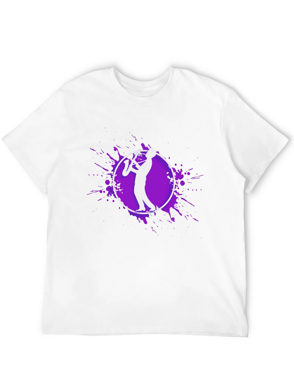 Saxophone Player Graphic Tee - Black