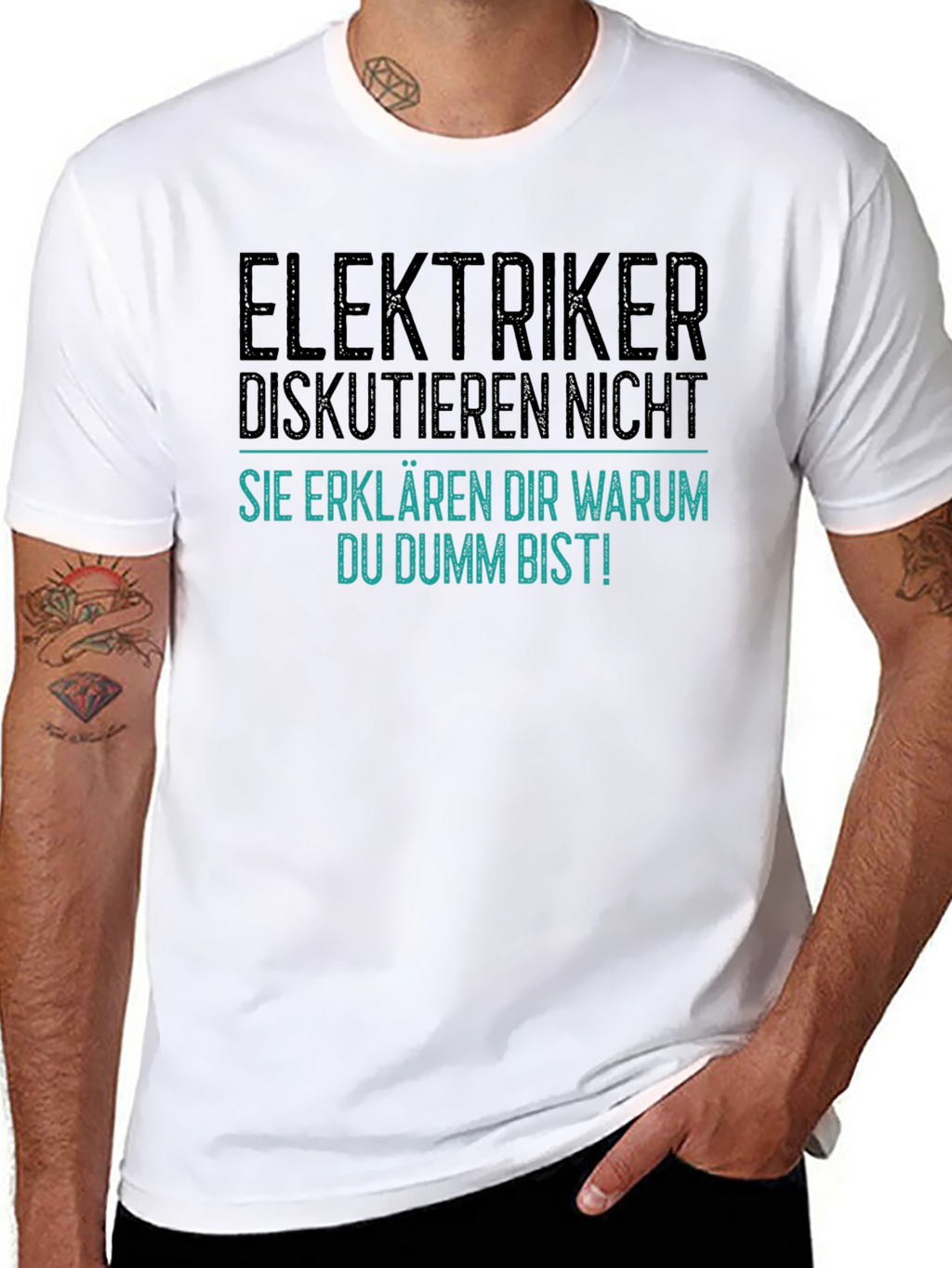 Electrician Joke Graphic T-Shirt