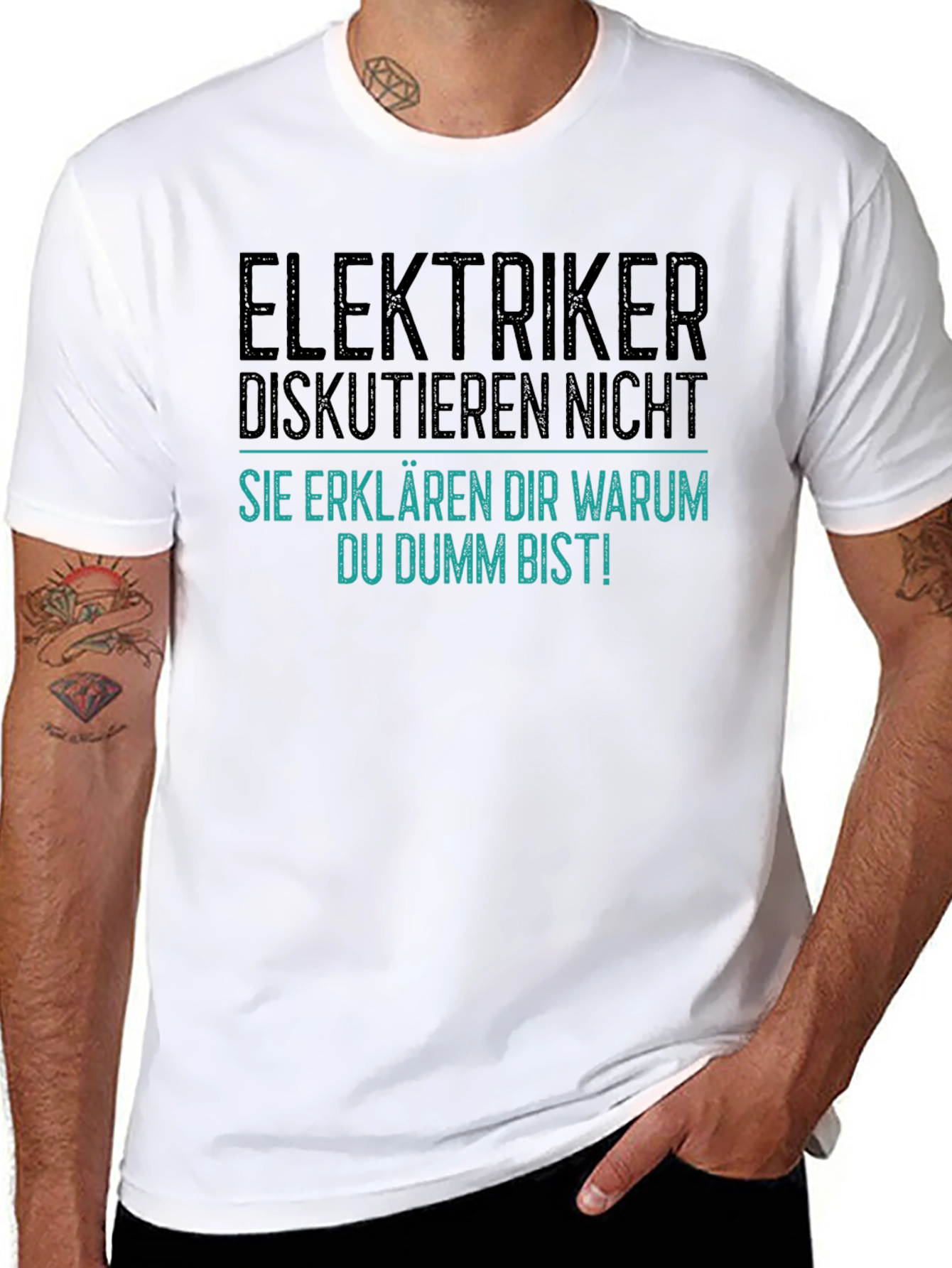 Electrician Joke Graphic T-Shirt