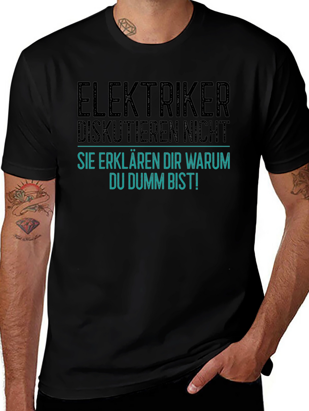 Electrician Joke Graphic T-Shirt