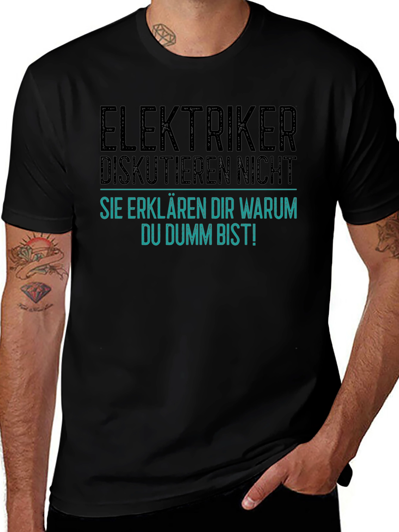 Electrician Joke Graphic T-Shirt