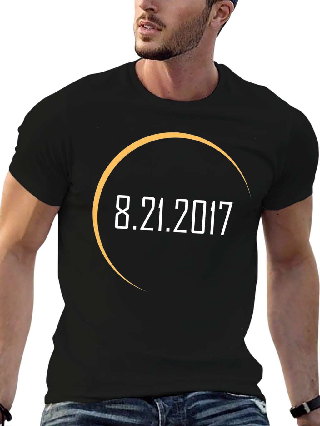 8.21.2017 Eclipse T-Shirt - Mens Black Graphic Tee