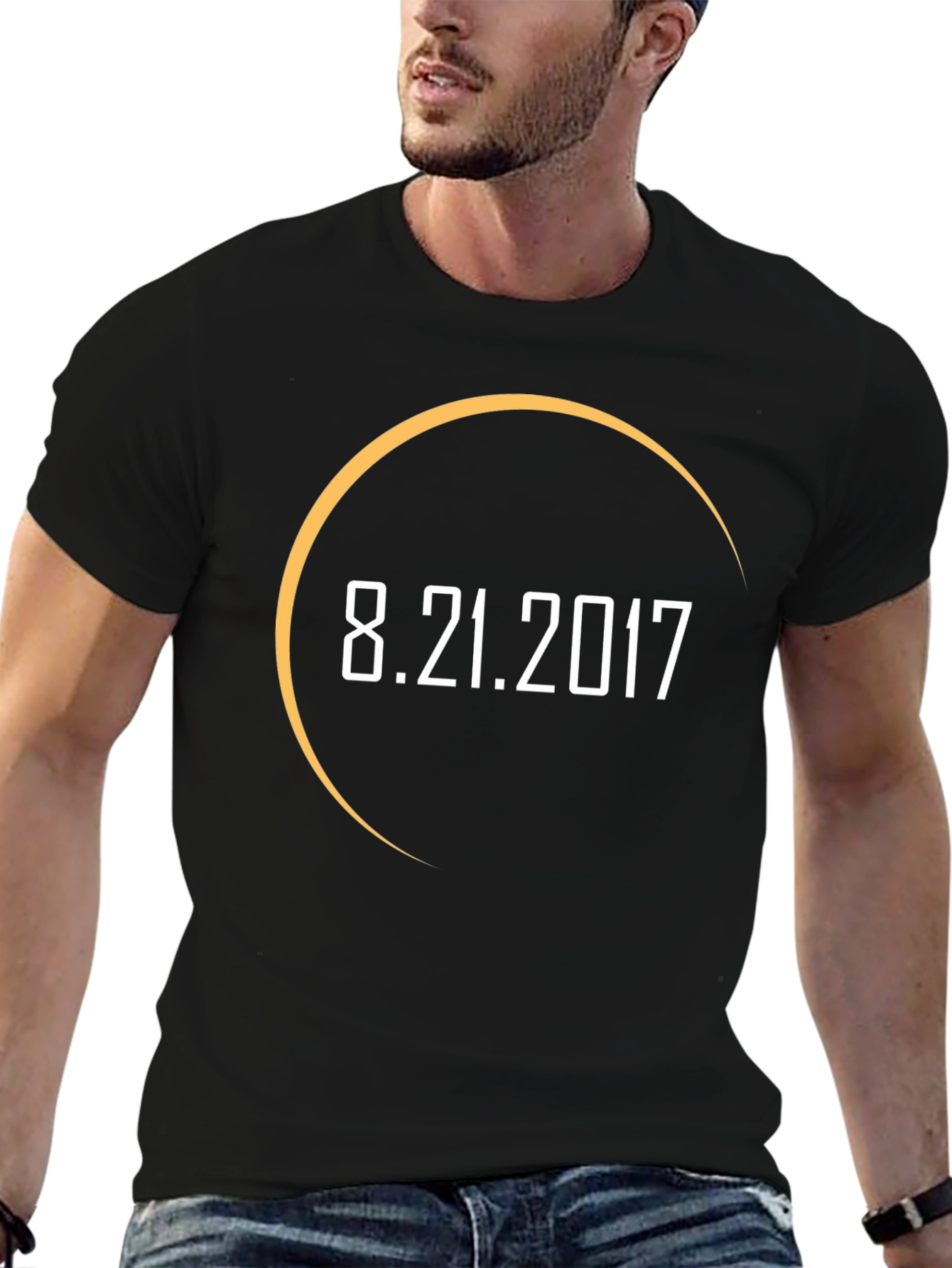 8.21.2017 Eclipse T-Shirt - Mens Black Graphic Tee