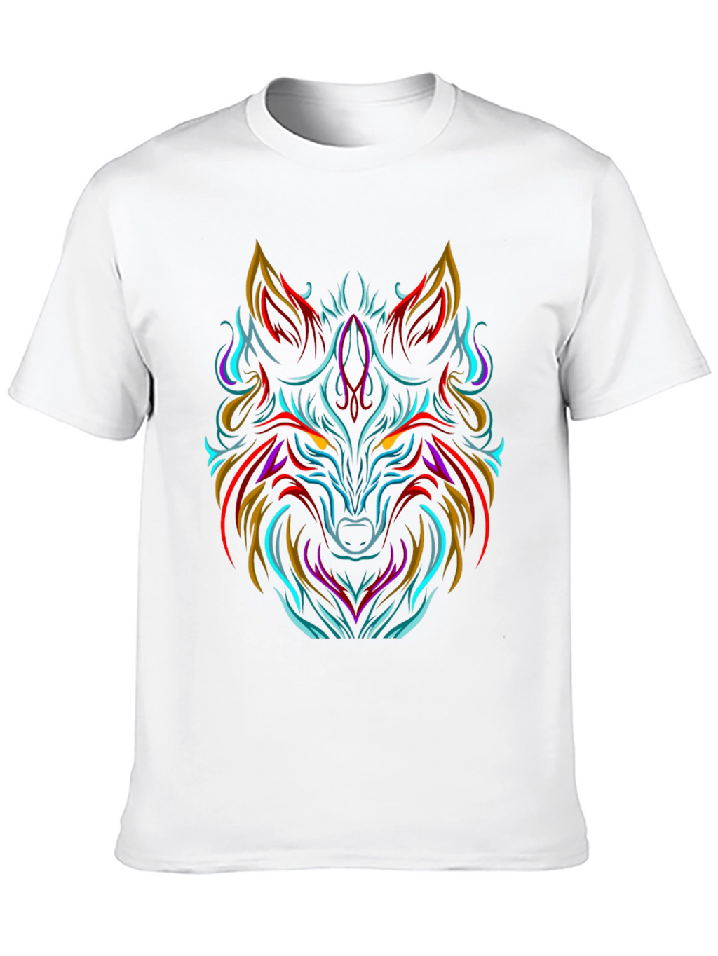 Bold Wolf Graphic Tee - Black