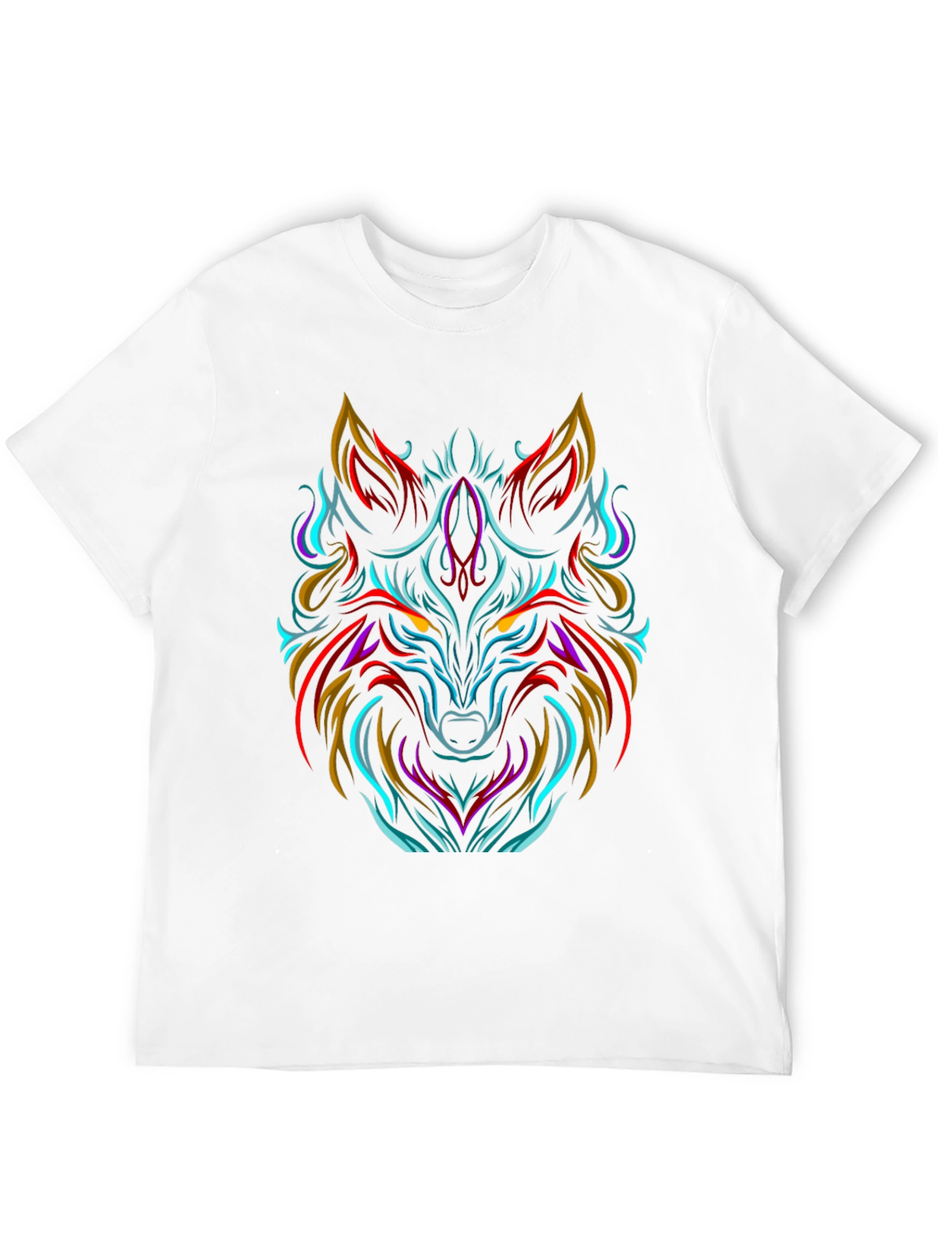 Bold Wolf Graphic Tee - Black