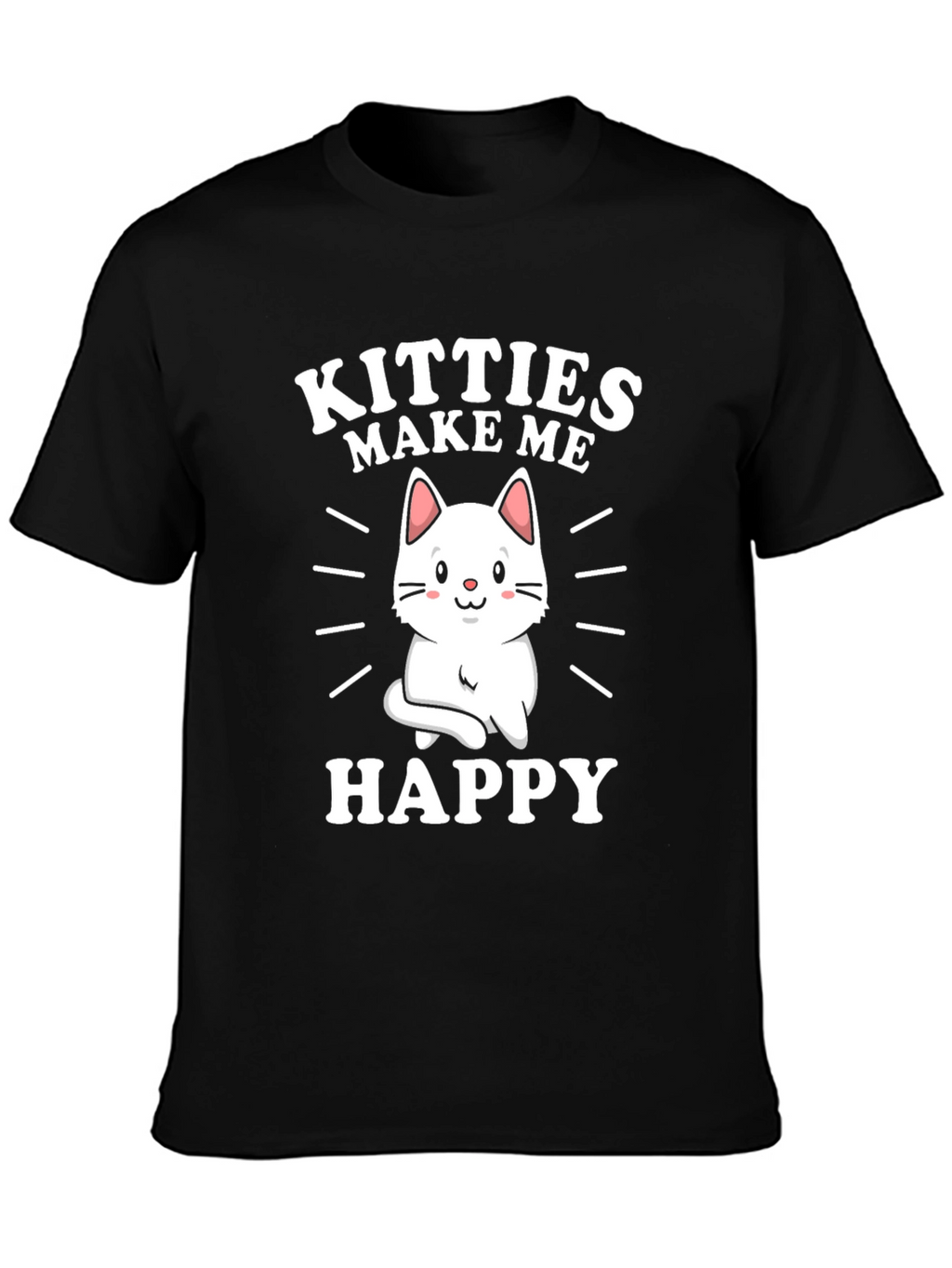 Kitties Make Me Happy Graphic T-Shirt